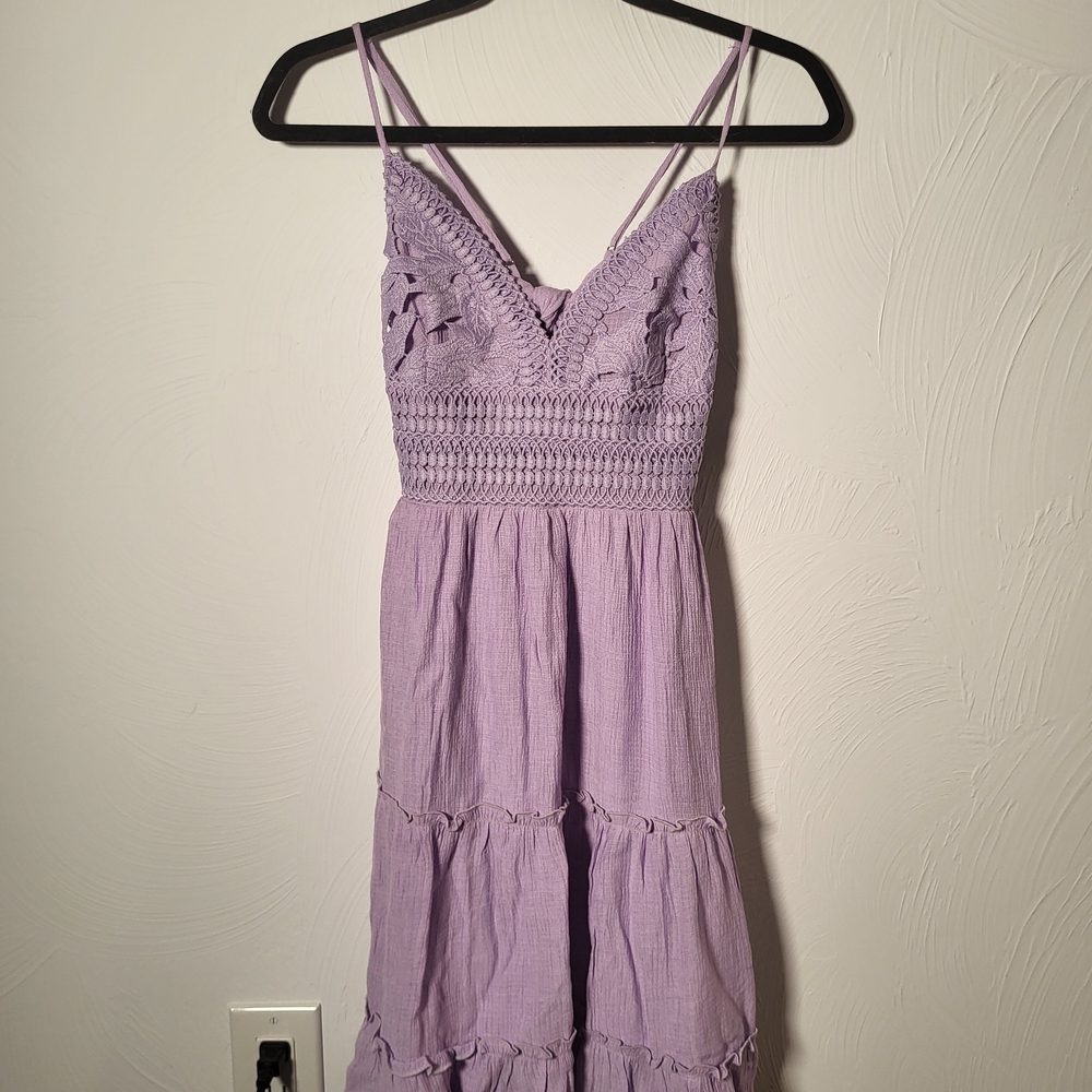 Love Tree Lavender Midi Dress
